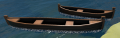 Small Canoe placed next to a Large Canoe