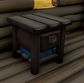 A placed Hewn Nightstand.