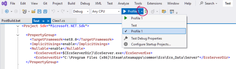 File:VS2022 -- Debugger Profile Selection.png